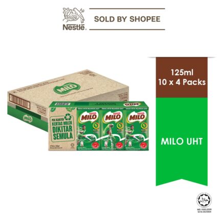 Nestlé Milo Chocolate Malt UHT – 125ml × 40 (Carton)